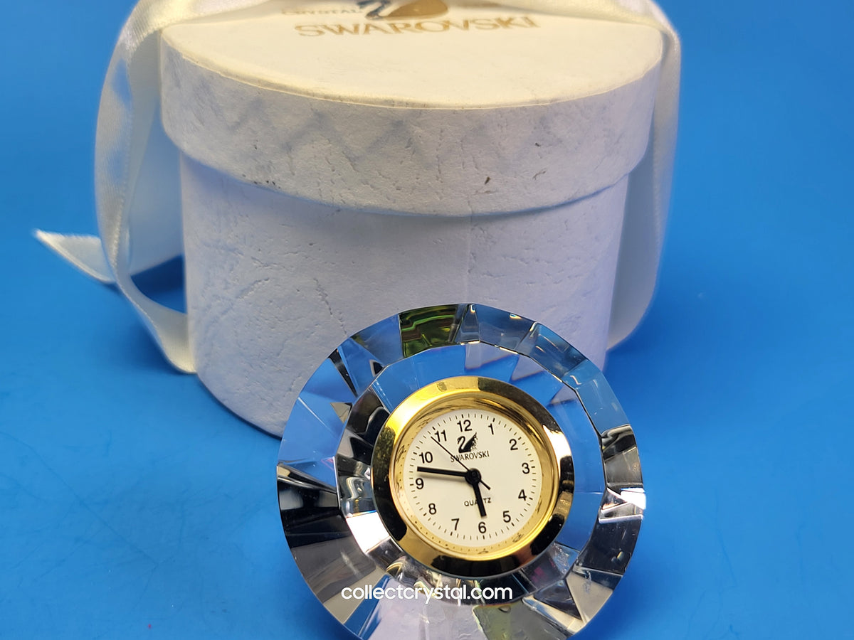 Swarovski - Round Desk Clock Mini Crystal Time Special Variation of Belle Epoque