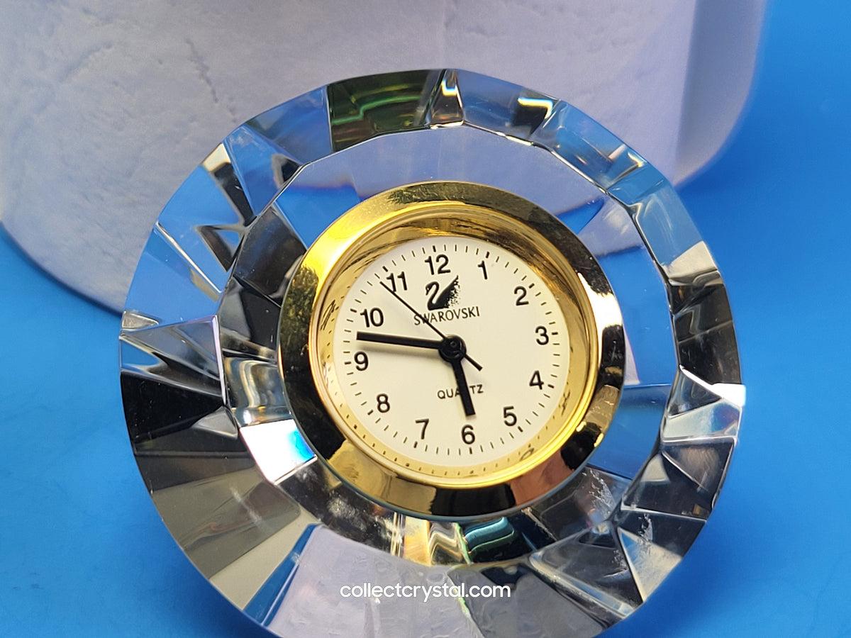 Swarovski - Round Desk Clock Mini Crystal Time Special Variation of Belle Epoque