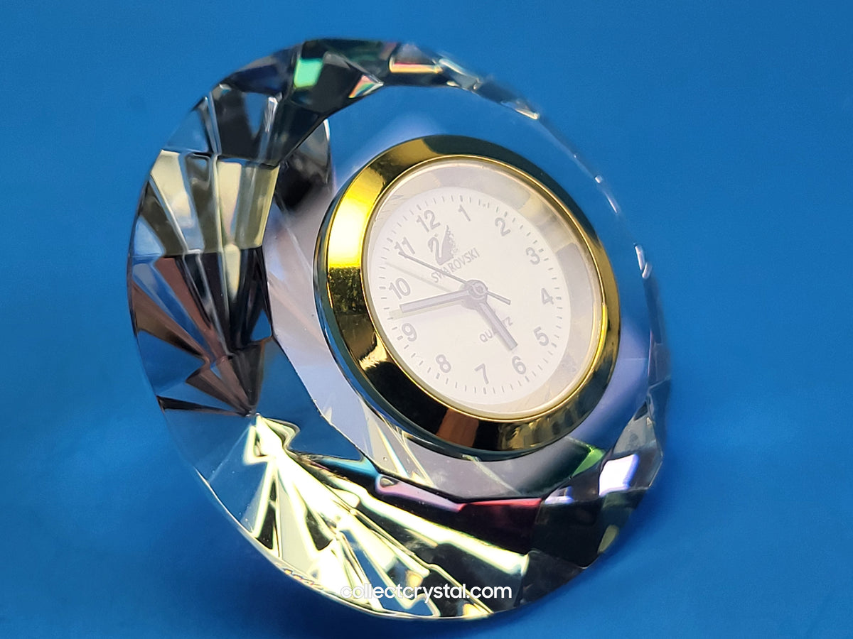 Swarovski - Round Desk Clock Mini Crystal Time Special Variation of Belle Epoque