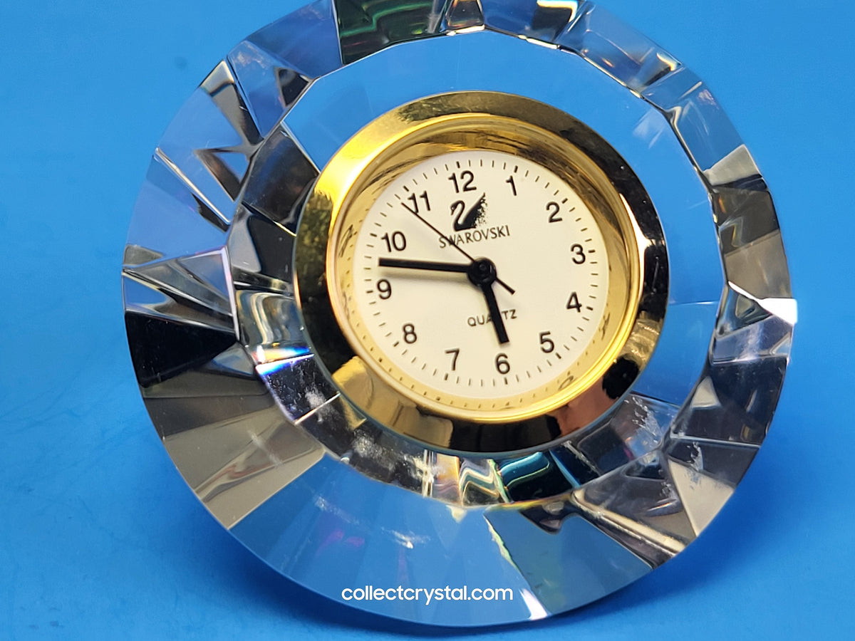 Swarovski - Round Desk Clock Mini Crystal Time Special Variation of Belle Epoque