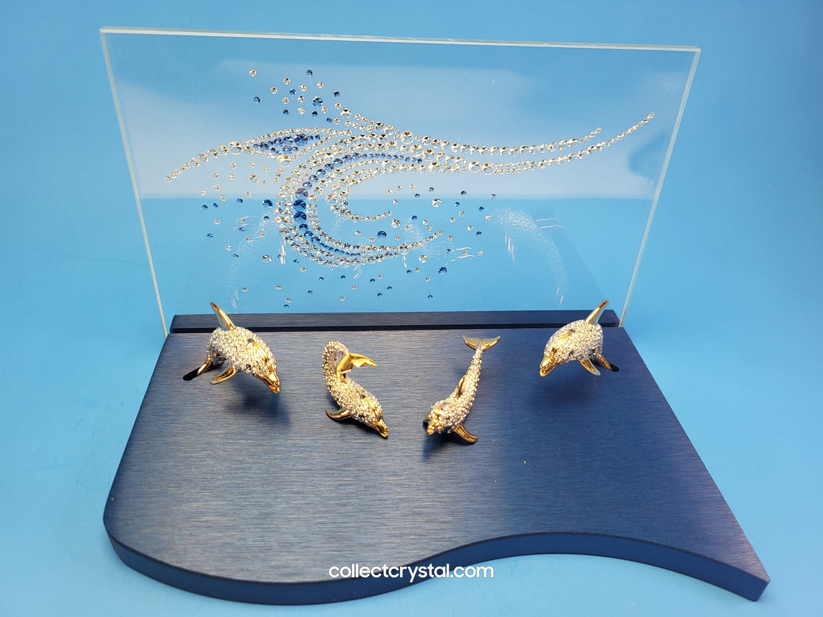 OLIVER WEBER - DOLPHINS - Complete w/ ocean Stand & boxes