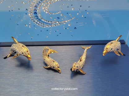 OLIVER WEBER - DOLPHINS - Complete w/ ocean Stand & boxes