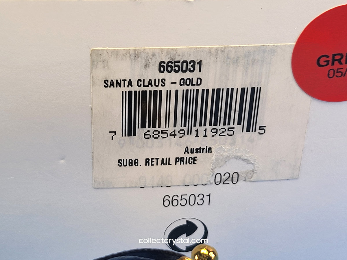 CHRISTMAS CLASSIC SANTA CLAUS – GOLD 655031