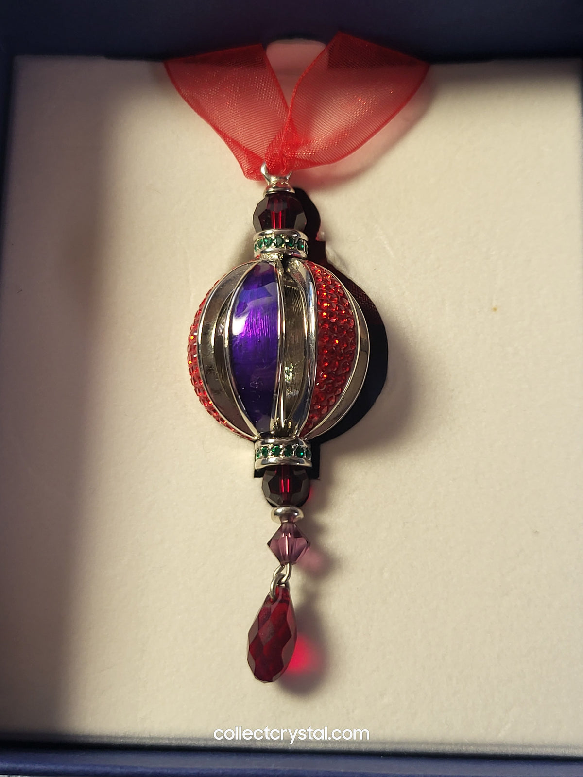 Round Heirloom BALL CRYSTAL HANGING ORNAMENT # 1299922 only in USA