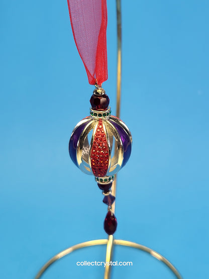 Round Heirloom BALL CRYSTAL HANGING ORNAMENT # 1299922 only in USA