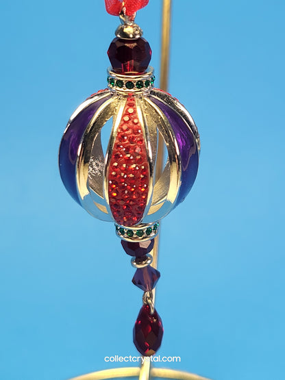 Round Heirloom BALL CRYSTAL HANGING ORNAMENT # 1299922 only in USA