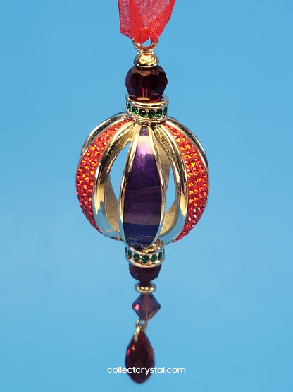 Round Heirloom BALL CRYSTAL HANGING ORNAMENT # 1299922 only in USA