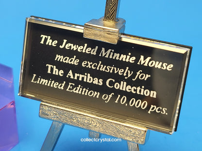 Disney Arribas Brothers Mickey Mouse Limited # 3041 / 10k # SDW003 with title plaque and stand