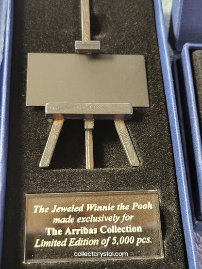 Swarovsk - Disney - Arribas - Winnie The Pooh LE 600 / 5k. MIB Stand & Plaque # SDW004