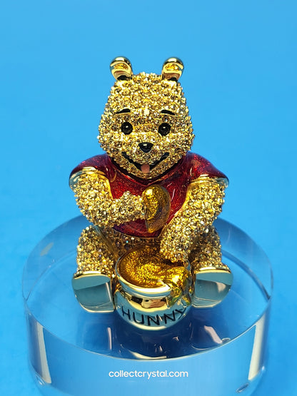 Swarovsk - Disney - Arribas - Winnie The Pooh LE 600 / 5k. MIB Stand & Plaque # SDW004