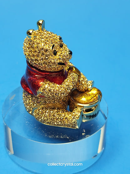 Swarovsk - Disney - Arribas - Winnie The Pooh LE 600 / 5k. MIB Stand & Plaque # SDW004