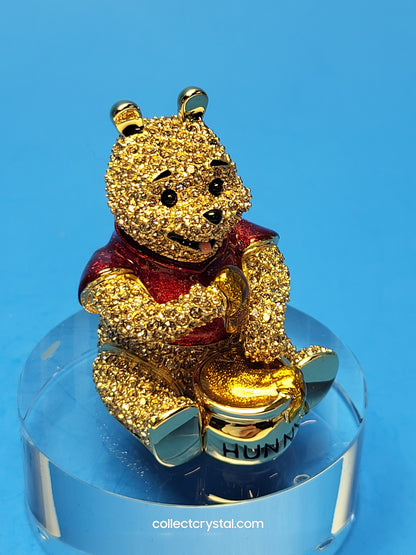Swarovsk - Disney - Arribas - Winnie The Pooh LE 600 / 5k. MIB Stand & Plaque # SDW004