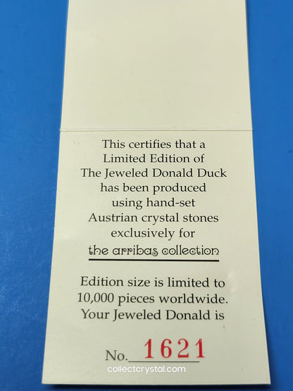 Arribas Donald Duck complete with title plaque an stand SDW0006