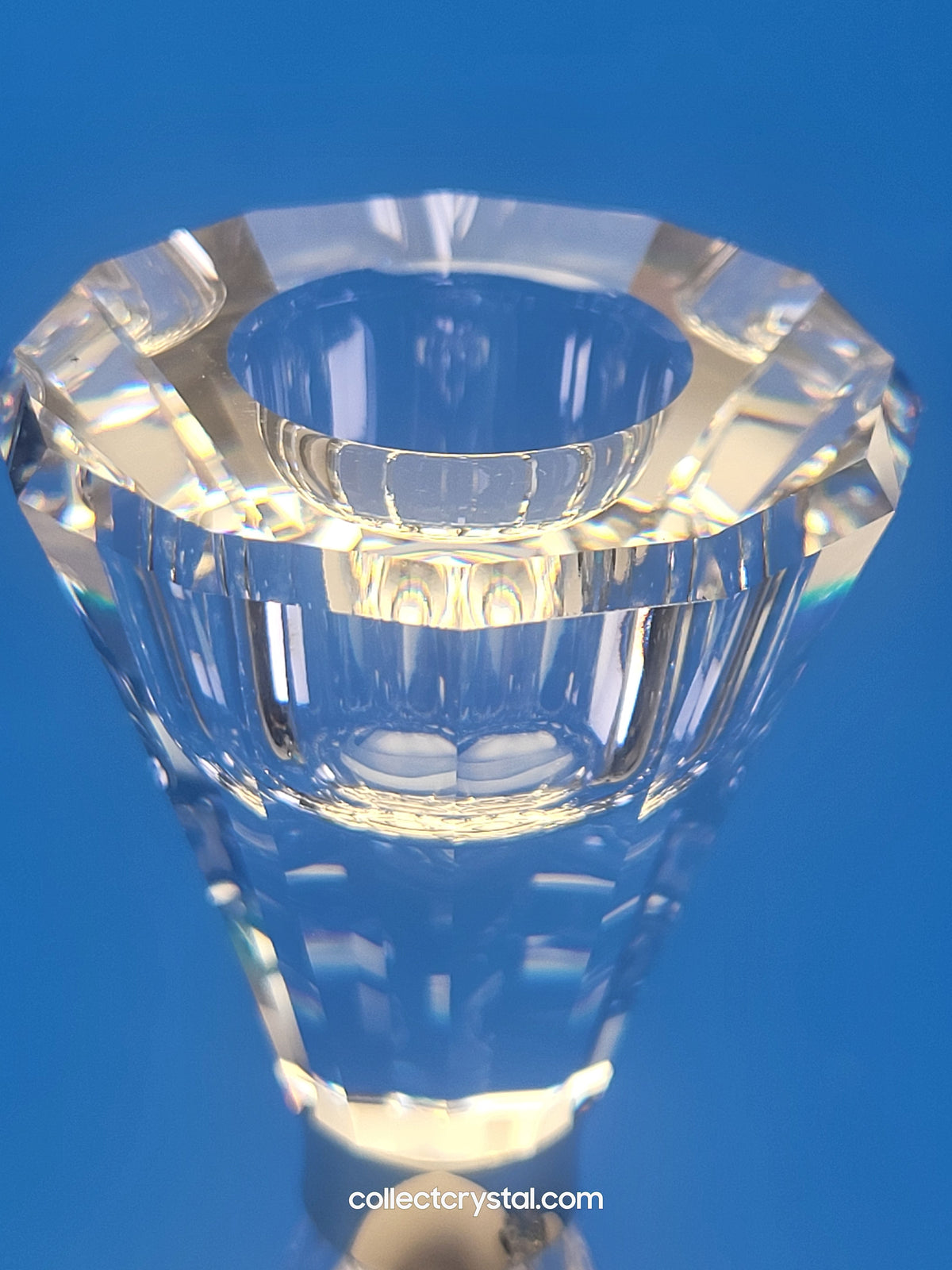 CANDLEHOLDER – CRYSTALLINE - MEDIUM Pinched in design # 905352