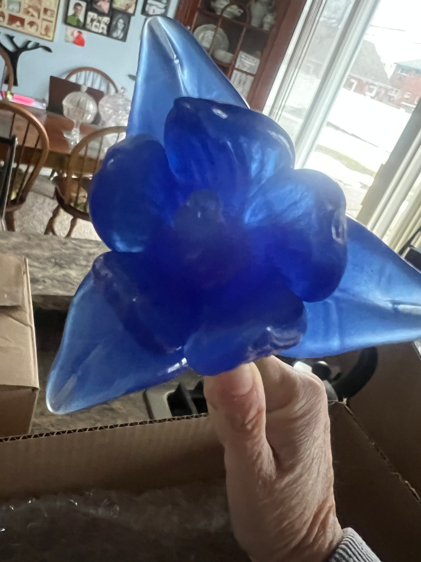 Murano or Corning style hand blown glass Forever flower your choice as they are sold individually