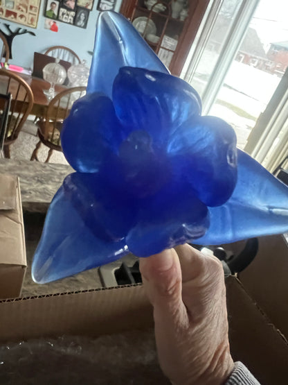 Murano or Corning style hand blown glass Forever flower your choice as they are sold individually