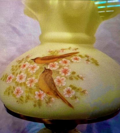 Fenton custard lamp