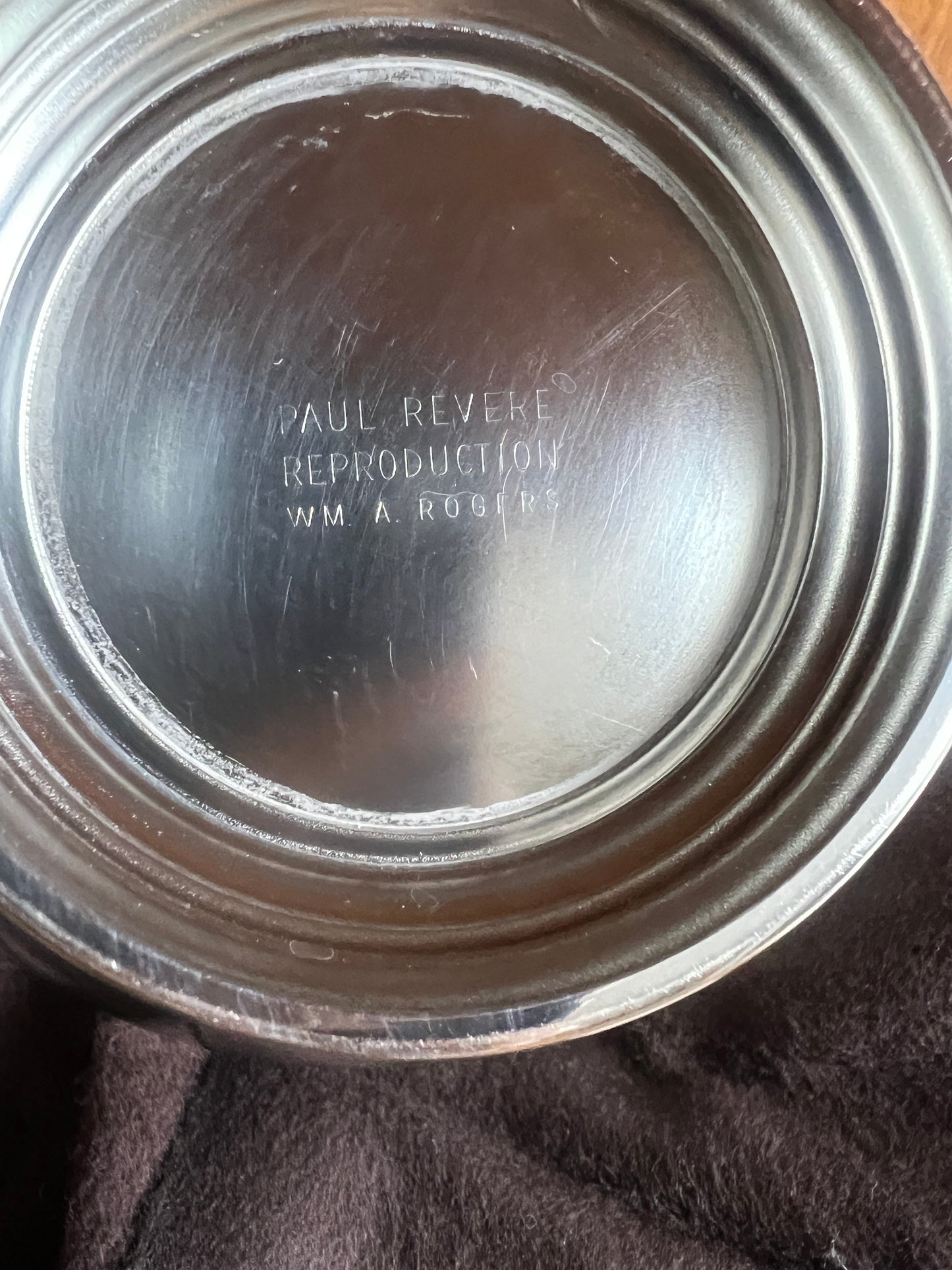 G.I. # 039 Paul Revere Silver Plate WM Rogers Bowl 6” JH6 Never Used