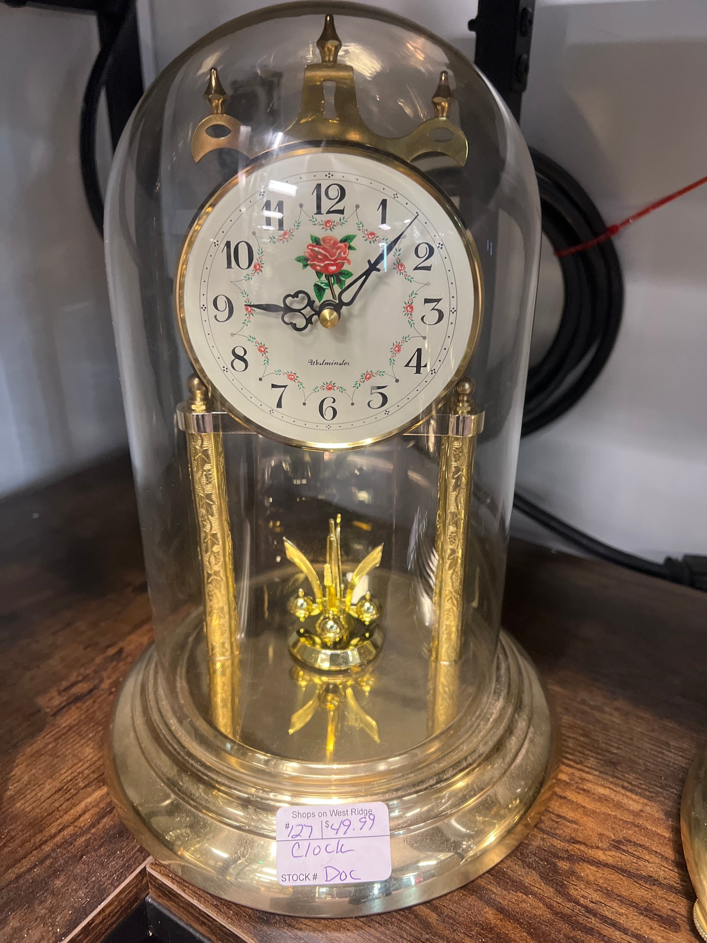 Westminster mantle desk clock