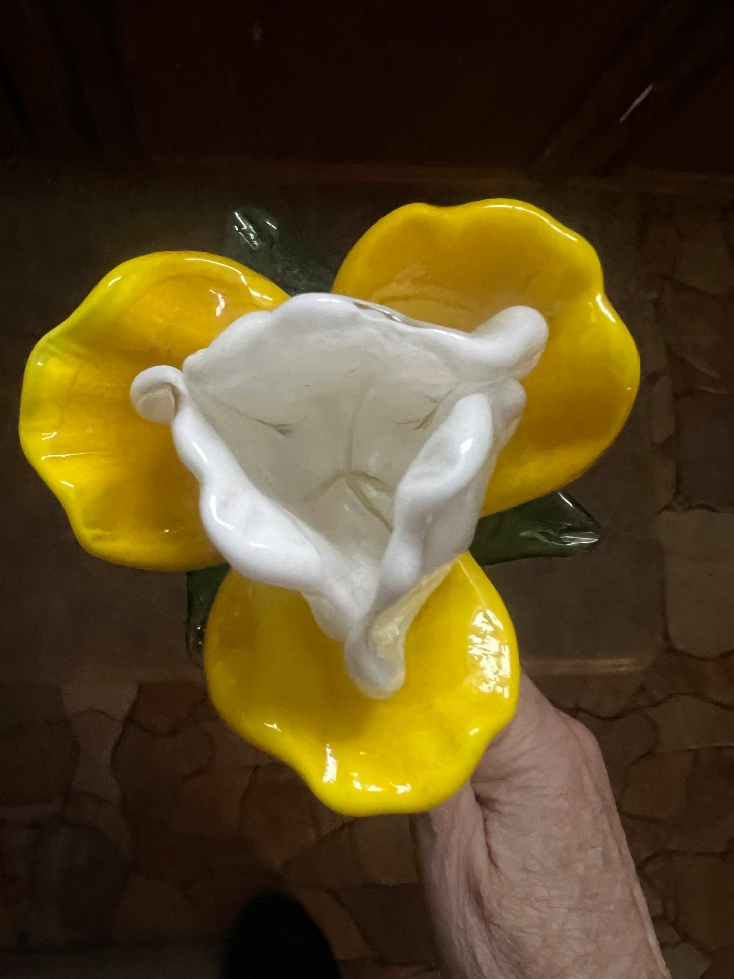 Murano or Corning style hand blown glass Forever flower your choice as they are sold individually