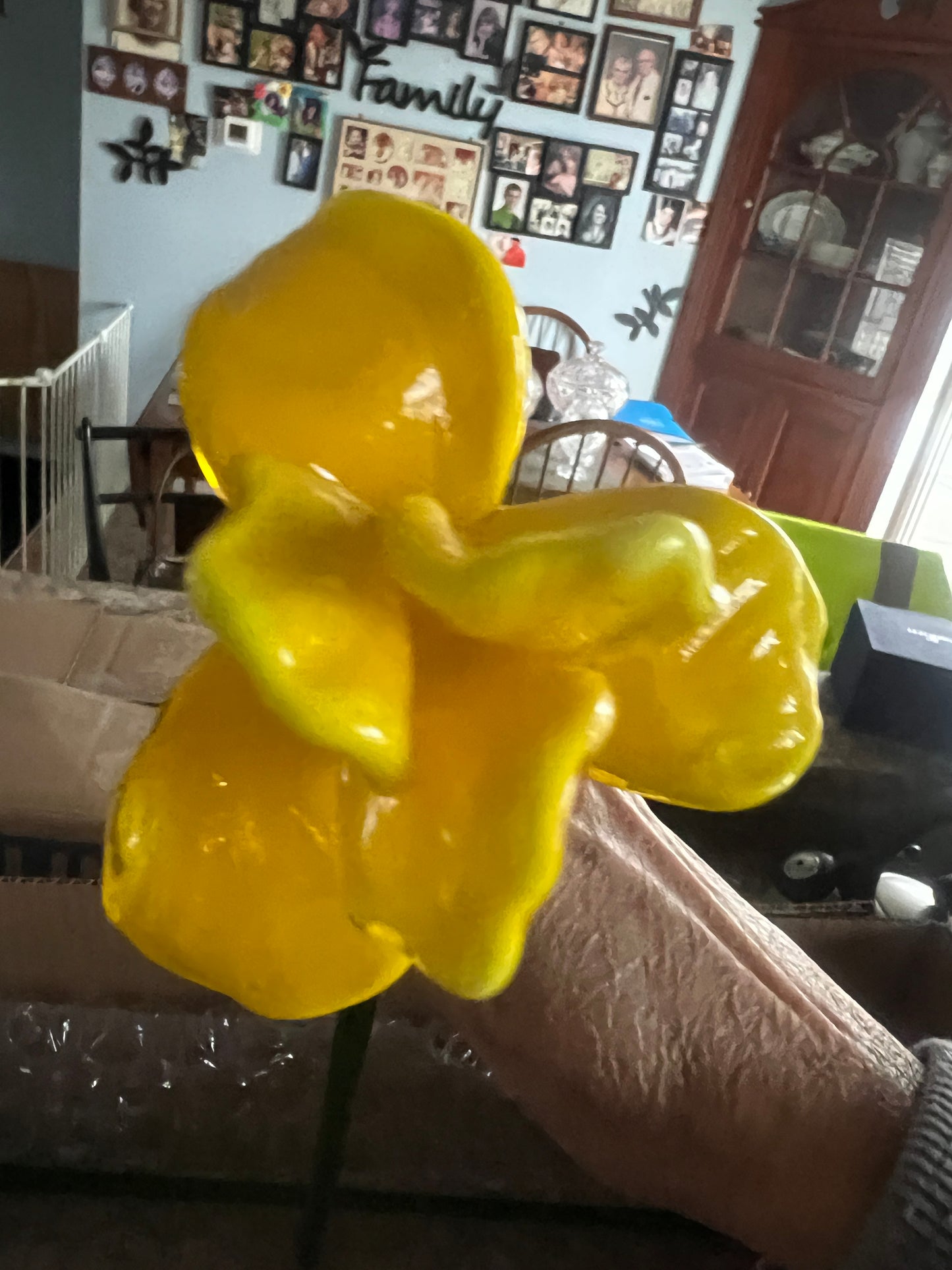 Murano or Corning style hand blown glass Forever flower your choice as they are sold individually