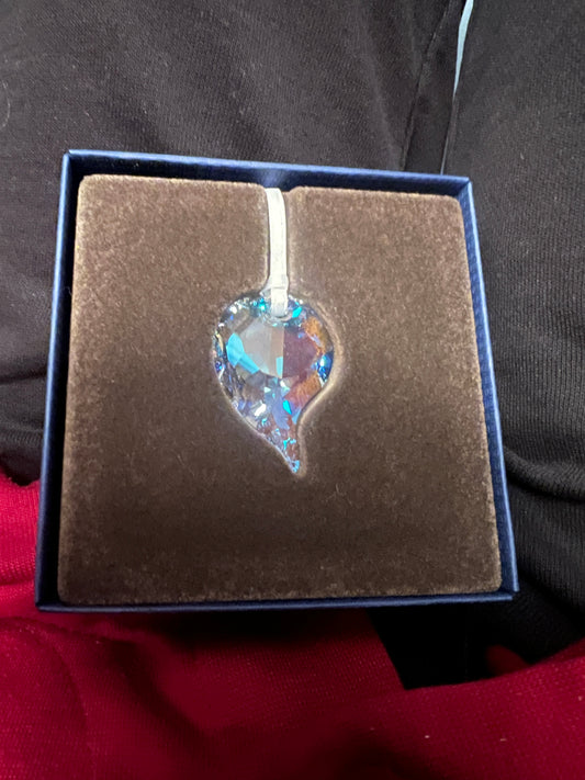 Swarovski peacock feather