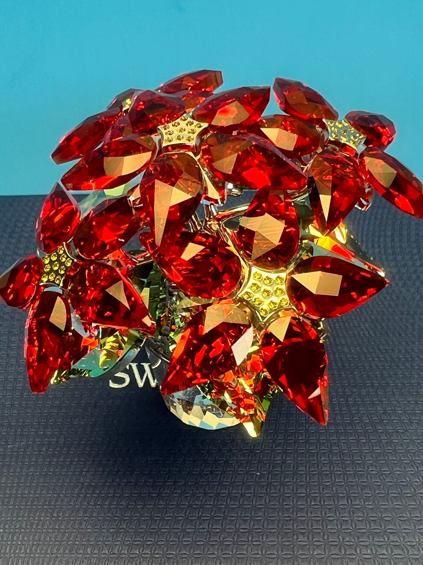 Swarovski 1139997 large Christmas poinsettia flowers no sleeve