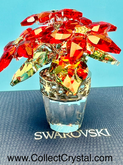 Swarovski 1139997 large Christmas poinsettia flowers no sleeve