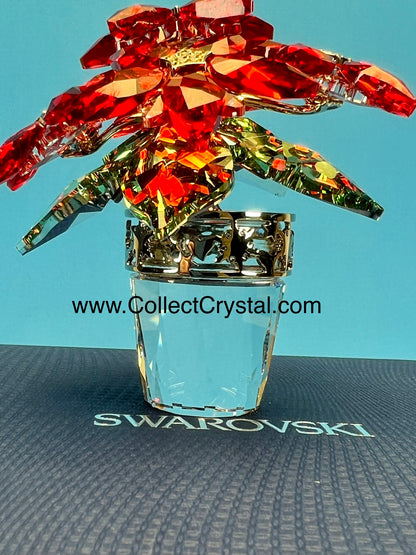 Swarovski 1139997 large Christmas poinsettia flowers no sleeve