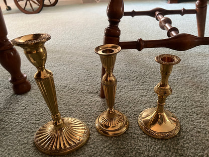 Depew # 76 Century 3 piece candle sticks