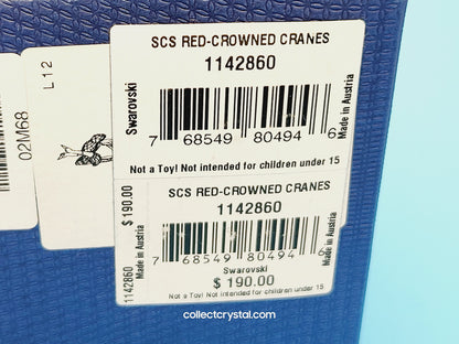 Birds 2013 RED CROWNED CRANES Figurine 1142860