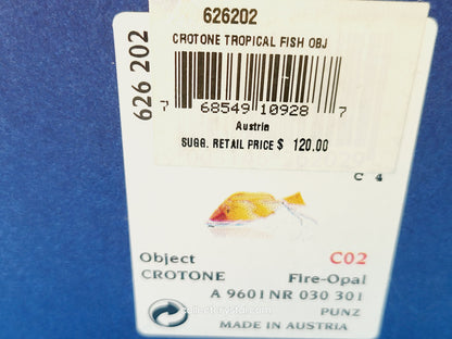 Crotone Fish PARADISE FISH AND SOUTH SEA CROTONE FIRE OPAL 626202
