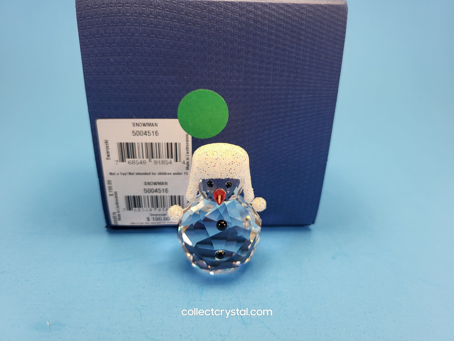 SNOWMAN Christmas Figurine in Tobaggan Snow Hat 2013 ISSUED 5004516