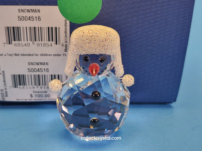 SNOWMAN Christmas Figurine in Tobaggan Snow Hat 2013 ISSUED 5004516