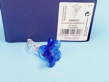 Gentian stem down 2020 GENTIAN FLOWER SCULPTURE 5490321 joining renewal gift