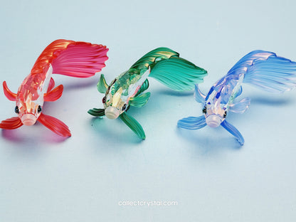 SIAMESE FIGHTING FISH Figurine BLUE Beta 236718