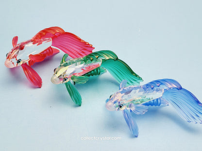 SIAMESE FIGHTING FISH Figurine BLUE Beta 236718
