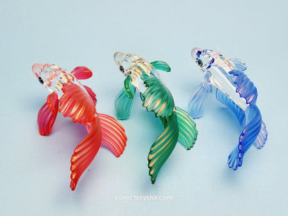 SIAMESE FIGHTING FISH Figurine BLUE Beta 236718