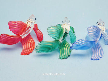 SIAMESE FIGHTING FISH Figurine BLUE Beta 236718