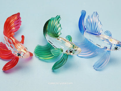 SIAMESE FIGHTING FISH Figurine BLUE Beta 236718