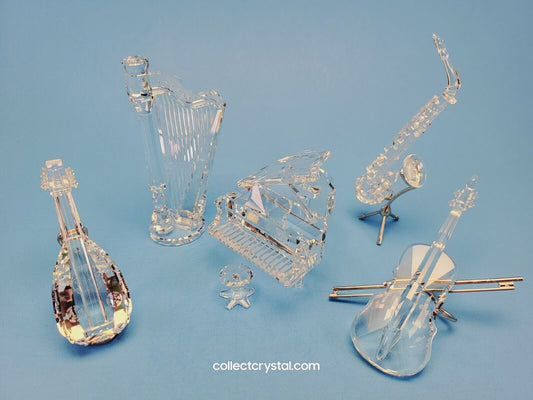 Melodies Musical Set Piano Violin Saxiphone Lute & Harp MIB Complete