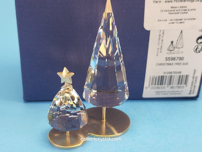 Holiday Magic Christmas Tree Duo Crystal Figurine 5596790