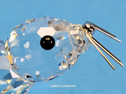 Vintage Swarovski Sea Lion Seal 4" Long Silver Whiskers 7646 NR 085 / 12261 Mib