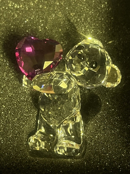 KRIS BEAR TAKE MY HEART Crystal Figurine # 5427995 Mib Complete