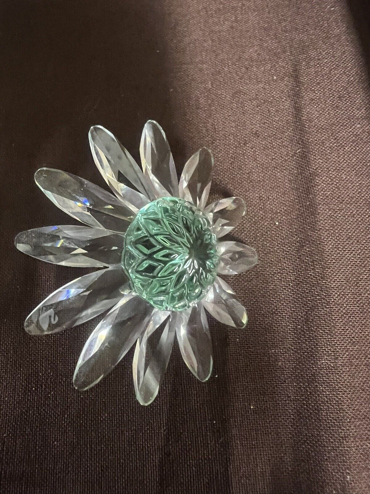 Flowers BEAUTIFUL SET of 3 Mini Scs DAISY CAKE TOPPER RED YELLOW & GREEN