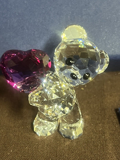 KRIS BEAR TAKE MY HEART Crystal Figurine # 5427995 Mib Complete