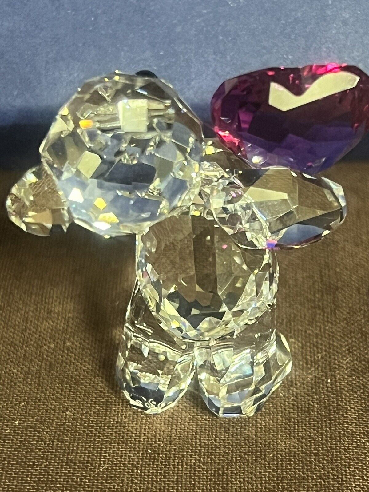 KRIS BEAR TAKE MY HEART Crystal Figurine # 5427995 Mib Complete