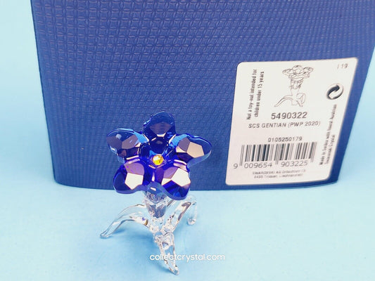 SCS 2020 Gentian Flower Crystal Figurine 5490322