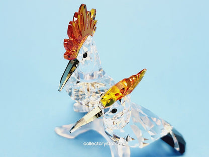 Birds HOOPOE Figurine on frosted branch, 925080