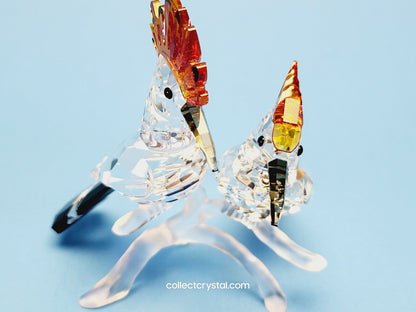 Birds HOOPOE Figurine on frosted branch, 925080